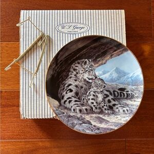 The Snow Leopard Plate Last Of Their Kind Endangered 1989 Plate by Will Nelson